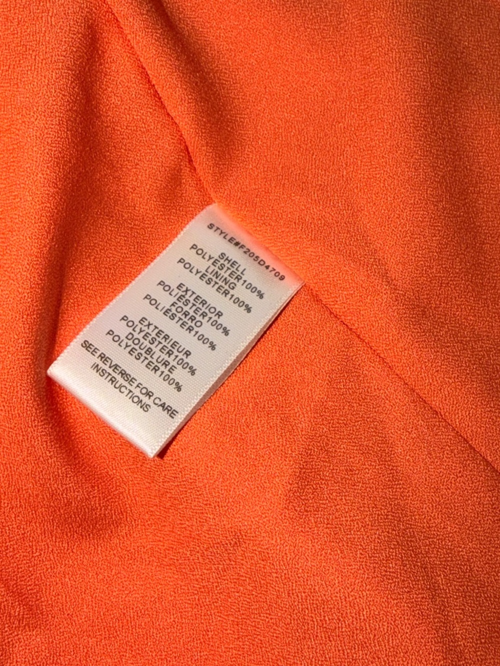 Adelyn Rae Nordstrom Tangerine Orange V-Neck Midi Dress M NWT - Picture 8 of 8